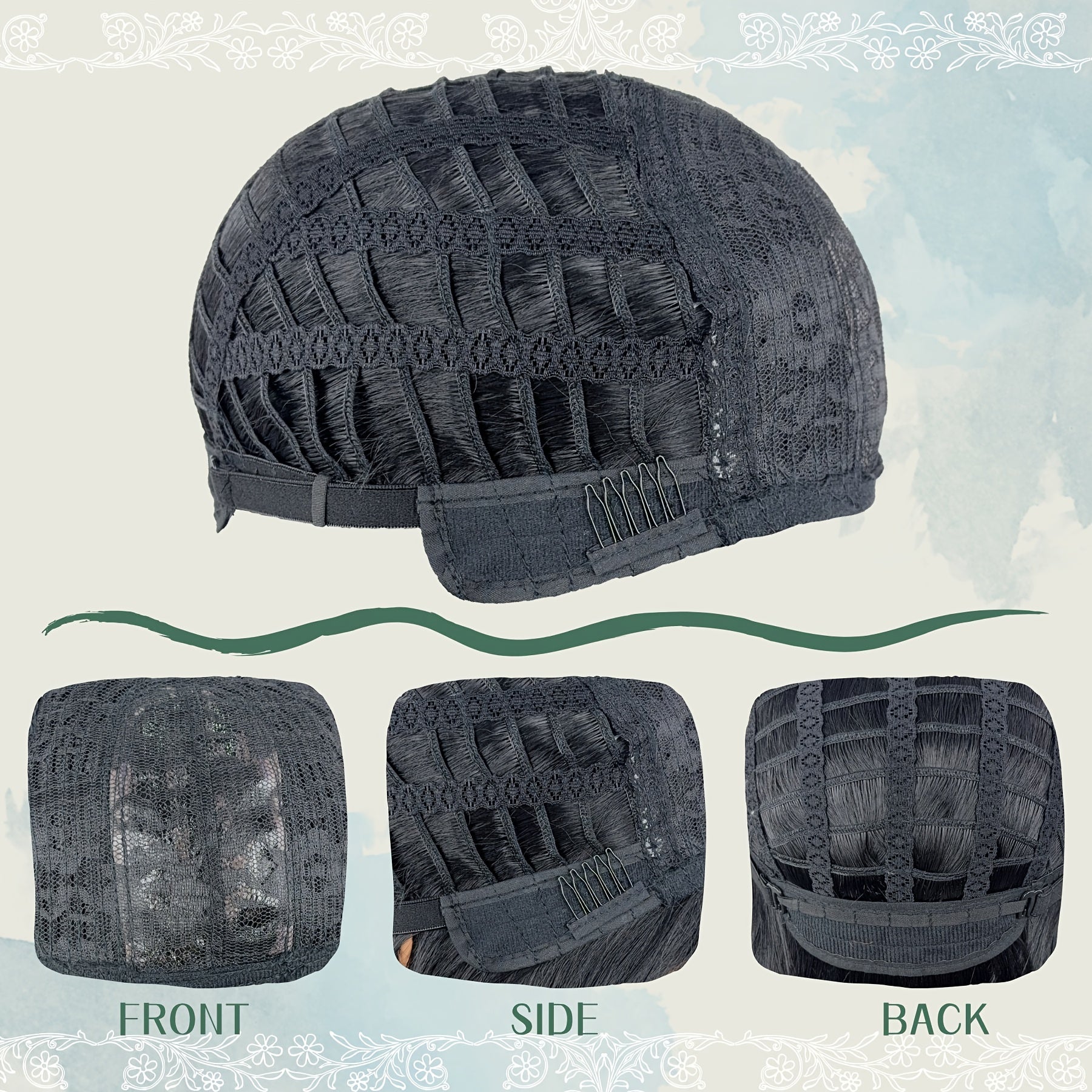 12-Inch Short Straight Synthetic Wig for Women And Girls, Featuring a Black Bob Style with Bangs. This Heat-Resistant, Glueless Wig Is Perfect for Everyday Wear, Parties, Halloween, And Cosplay