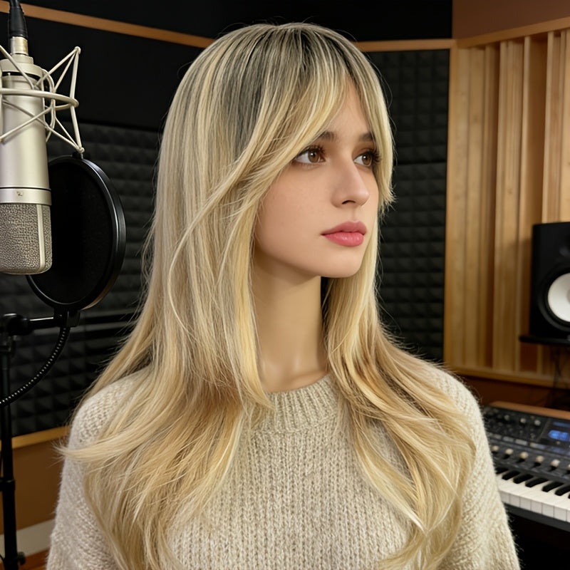 Women's Natural Straight Wig Suitable for Everyday & Special Occasions - Lightweight Comfortable Hairpiece with, European Style Straight Hair for Parties, Valentine's Gift, Suitable for Skin Tones & Hair Loss Solutions