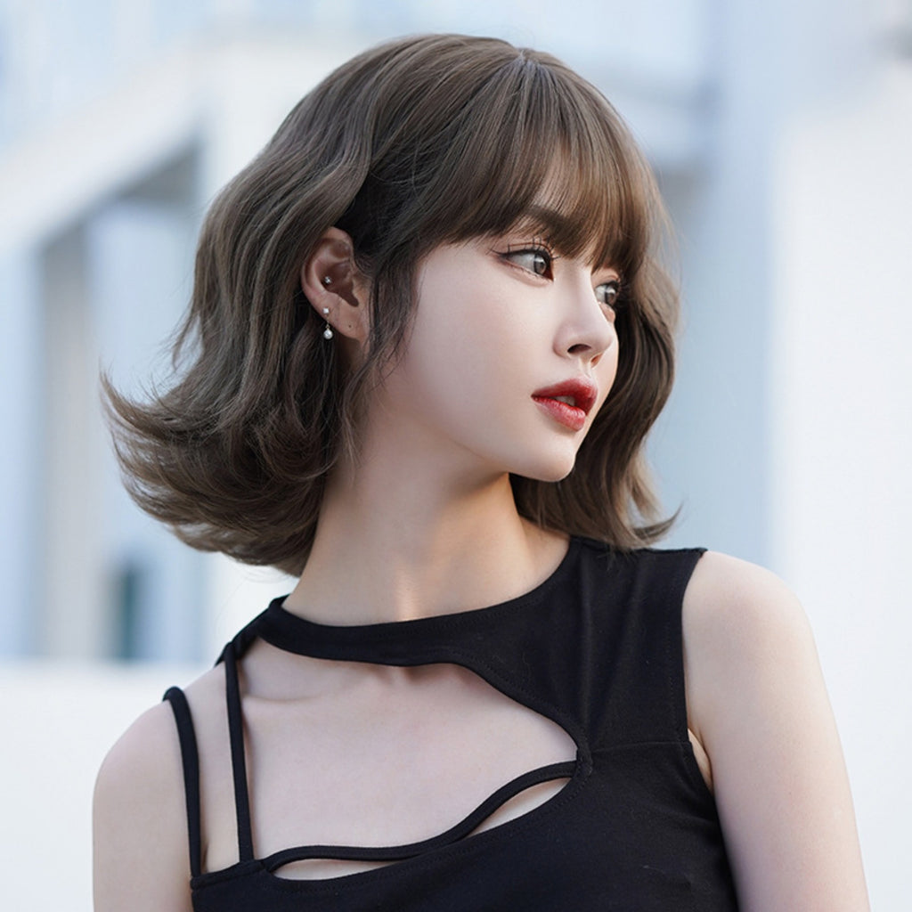 Comfortable Women'S Short Hair Full Head Wig Cover | Fluffy Natural Waves, Age-Reducing, Ideal for Birthdays, Valentine'S Day, Shopping, and Parties