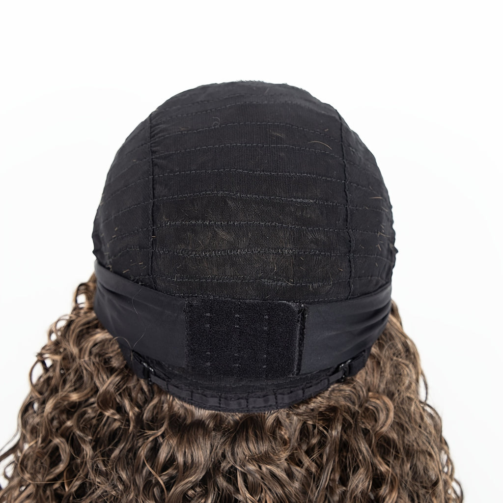 Synthetic Wig with Pre-Styled Afro Curls And a Built-In Turban, Designed to Be Heat Resistant, Tangle-Free, Lightweight, And Breathable. Perfect for Adding Volume And Length for Daily Wear Or Special Events