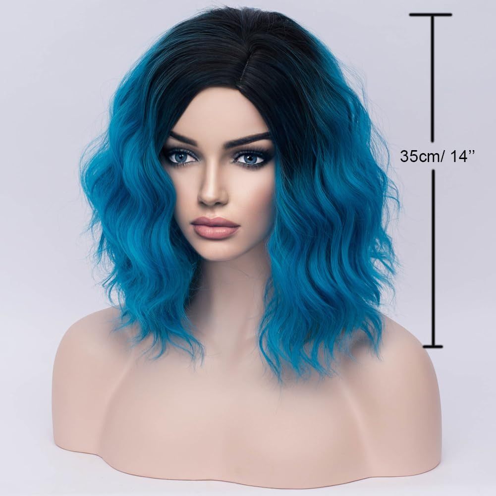 A Blonde Wig Designed for Women with Short Curls And a Wavy Wig Suitable for Girls with Shoulder-Length Hair, Made from Heat-Resistant Synthetic Fibers, Perfect for Cosplay Or Everyday Wear