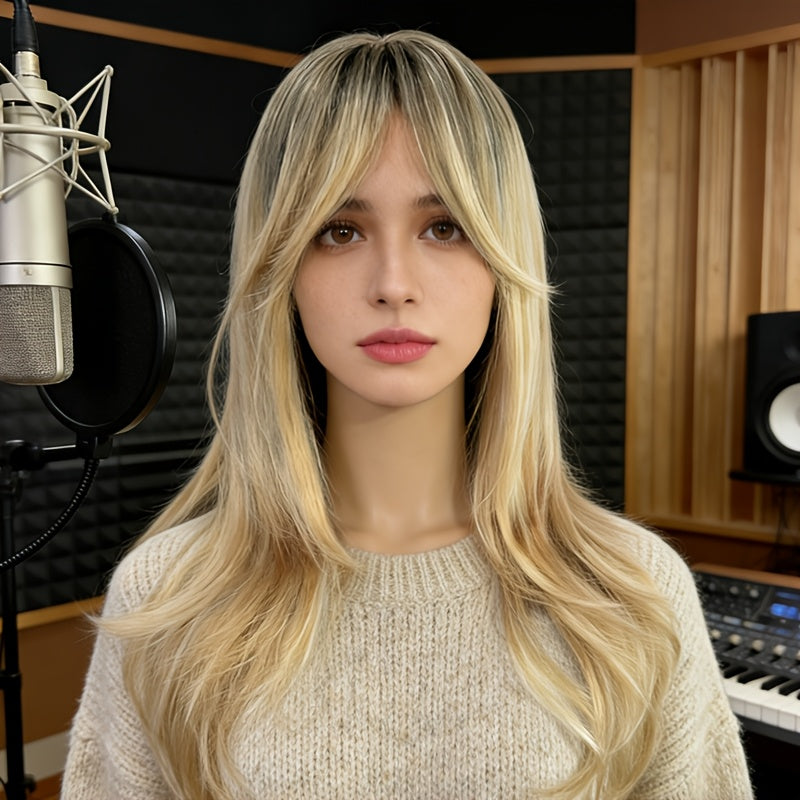 Women's Natural Straight Wig Suitable for Everyday & Special Occasions - Lightweight Comfortable Hairpiece with, European Style Straight Hair for Parties, Valentine's Gift, Suitable for Skin Tones & Hair Loss Solutions