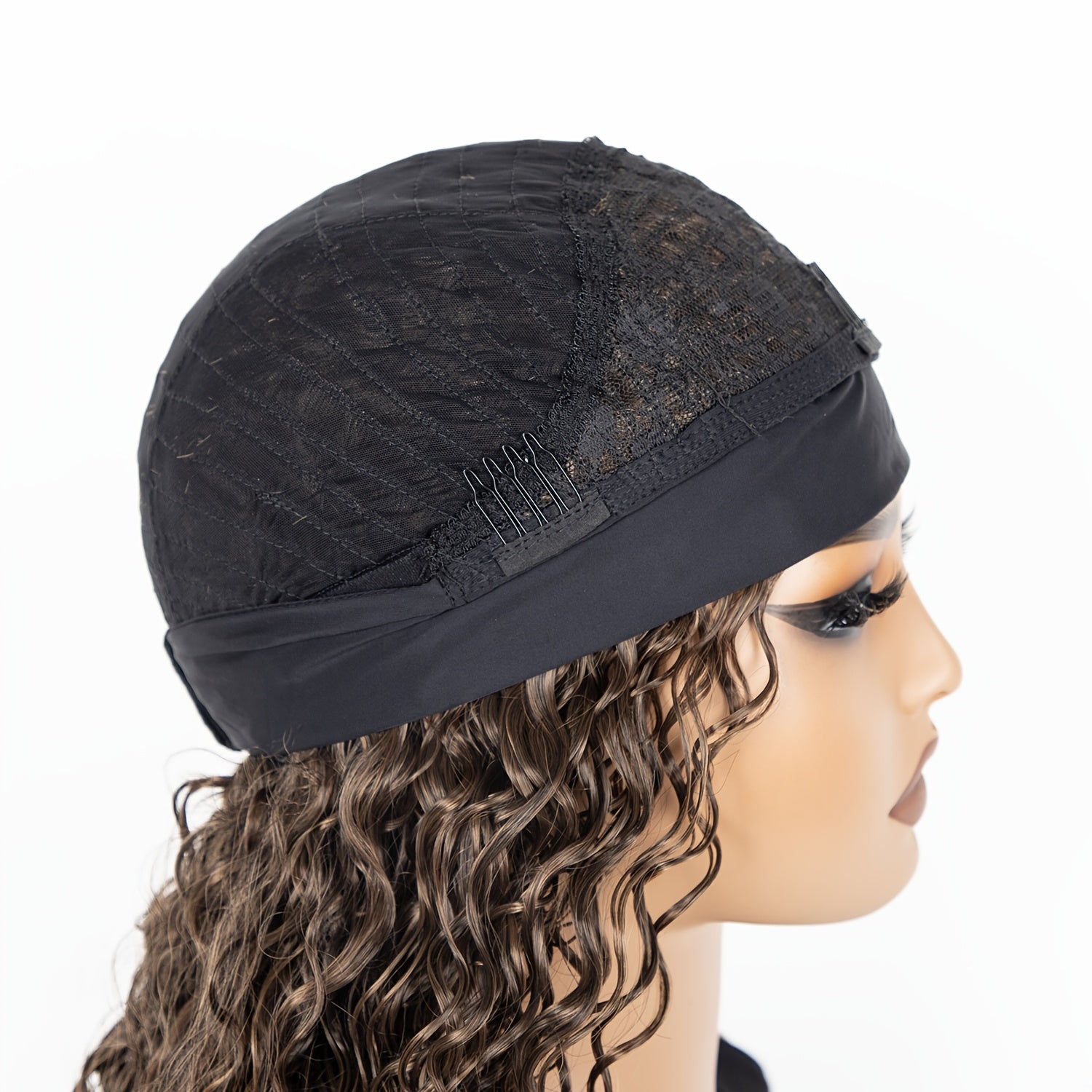 Synthetic Wig with Pre-Styled Afro Curls And a Built-In Turban, Designed to Be Heat Resistant, Tangle-Free, Lightweight, And Breathable. Perfect for Adding Volume And Length for Daily Wear Or Special Events