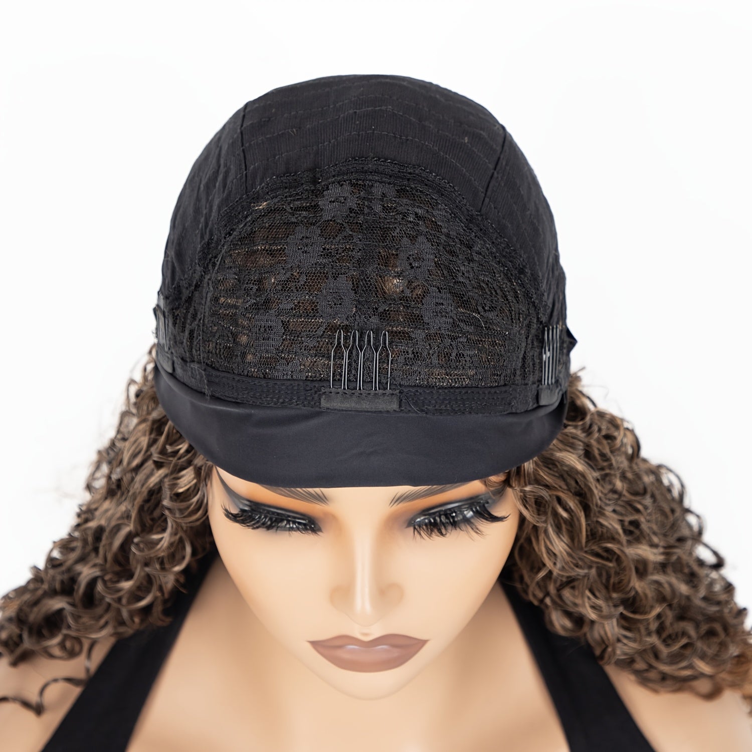 Synthetic Wig with Pre-Styled Afro Curls And a Built-In Turban, Designed to Be Heat Resistant, Tangle-Free, Lightweight, And Breathable. Perfect for Adding Volume And Length for Daily Wear Or Special Events